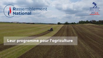 Législatives 2024 : le programme agricole du RN