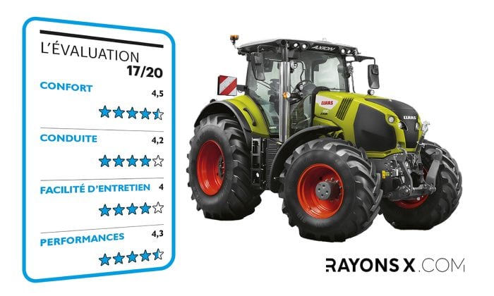 Note tracteur Claas Axion 830