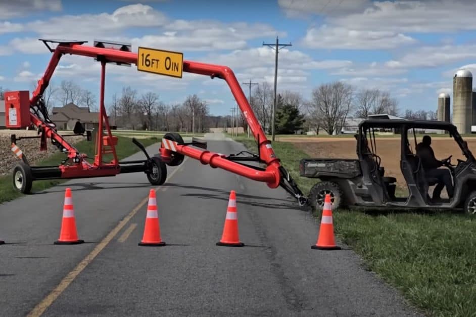 déplacement du pont à lisier mobile