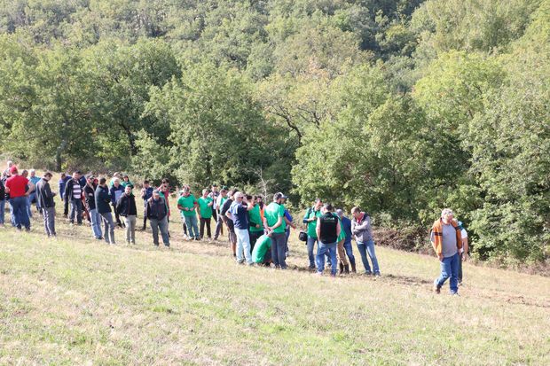 démonstration de semis direct dans l'Aveyron