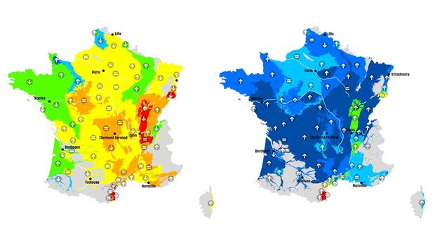 Comparatif de l'état des nappes phréatiques entre novembre 2023 et 2024